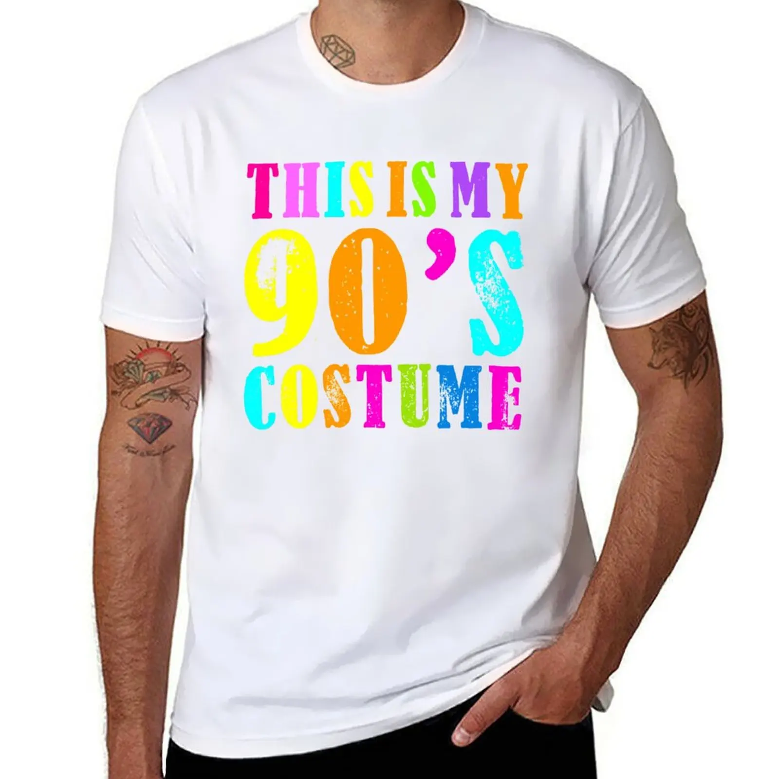 

This Is My 90s Costume - Vibe Retro Party Outfit Wear T-Shirt t shirts cotton 100% men t shirt cotton 100% T-Shirt