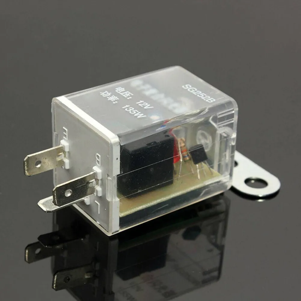 12V 180W 3Pin LED Light Flasher Relay Turn Signal Rate Control Blinker Relay Bulb Burnt Out Warning