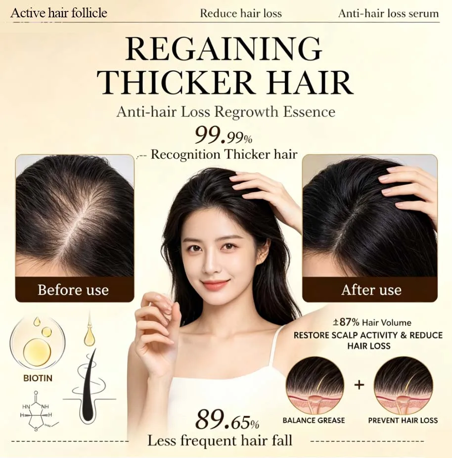Biotin 2 Hair Growth oil Products Care Scalp Massage Treatments Anti Hair Loss Effective Grow Thicker Hair serum for men