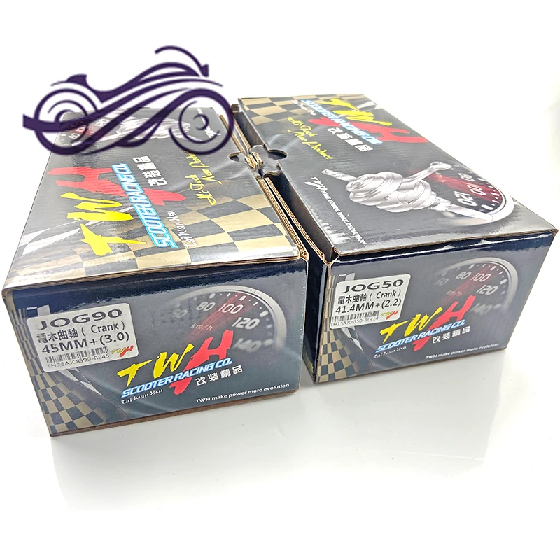 Wał korbowy TWH korba wysokiej jakości wał korbowy dla Yamaha JOG50 JOG90 3KJ 41.4mm + 2.2 45mm + 3.0 części wyścigowe tuning