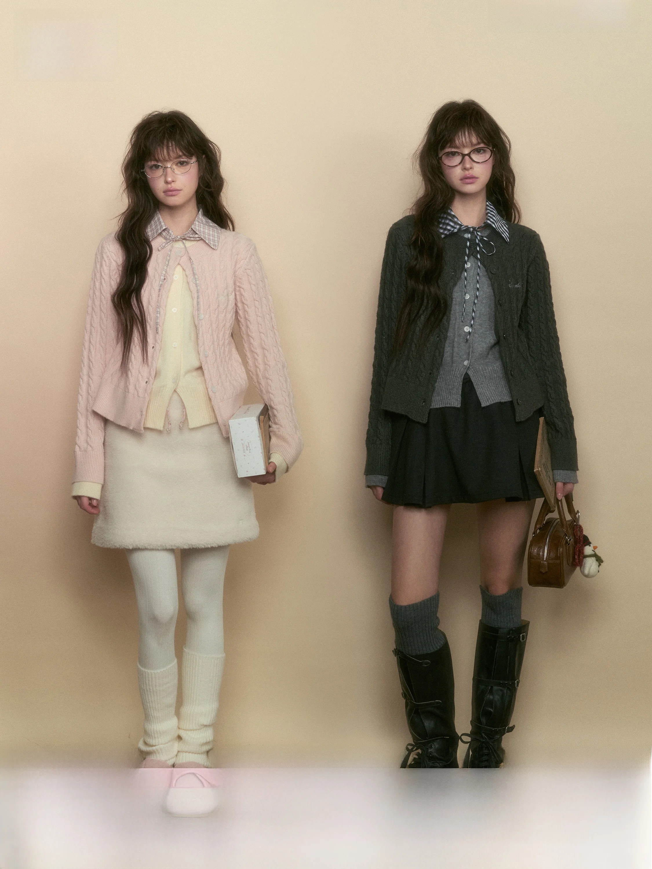 

SunsetPark Soft Vintage College Sle Sweater with Fake Collar Deep ey Milk Poer Casual Slim Fit Long Sve Knitted Sweater