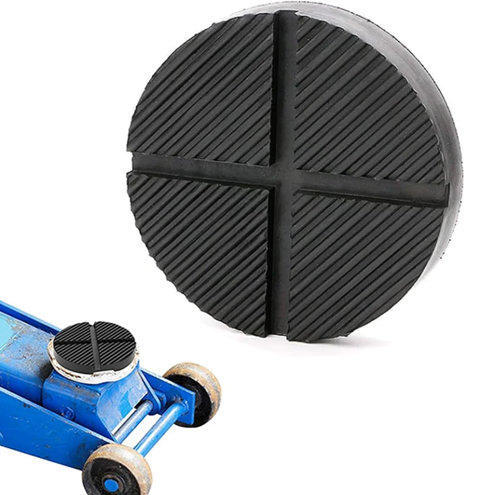 

12.5cm Floor Slotted Car Rubber Jack Pad Frame Protector Guard Adapter Jacking Disk Pad Tool for Pinch Weld Side Lifting Disk