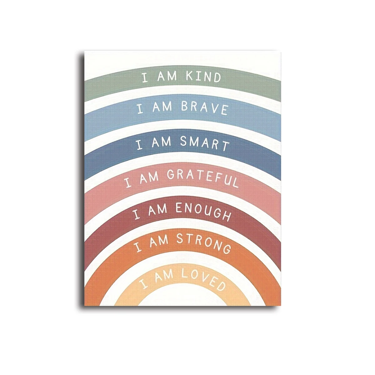 Bohemian Style Rainbow Encourages Canvas Prints Inspirational Wall Art Posters for Modern Living Room Bedroom & Classroom Decor