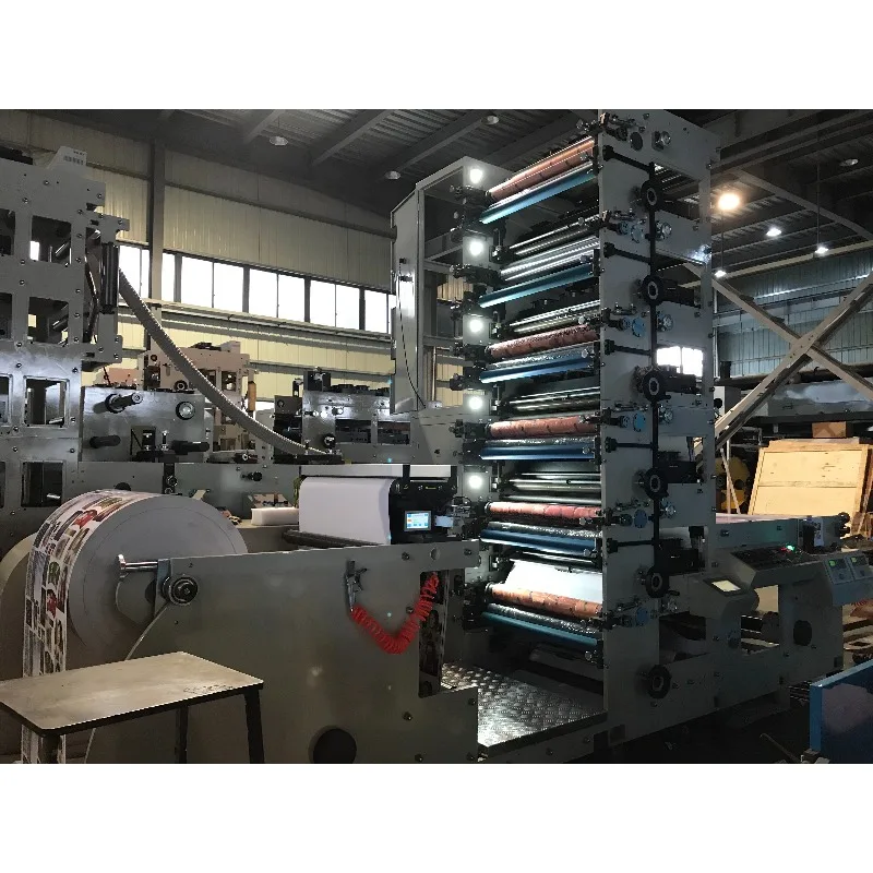 Stack Flexo Printer Automatic Roll to Roll Flexographic Printing Machine for PE PP Film Paper Bag Nonwoven Bag