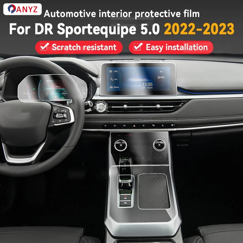 

For DR Sportequipe 5.0 2022 2023 Car Panel Film Dashboard Protective Interior Anti-Scratch Film Cover Accessories