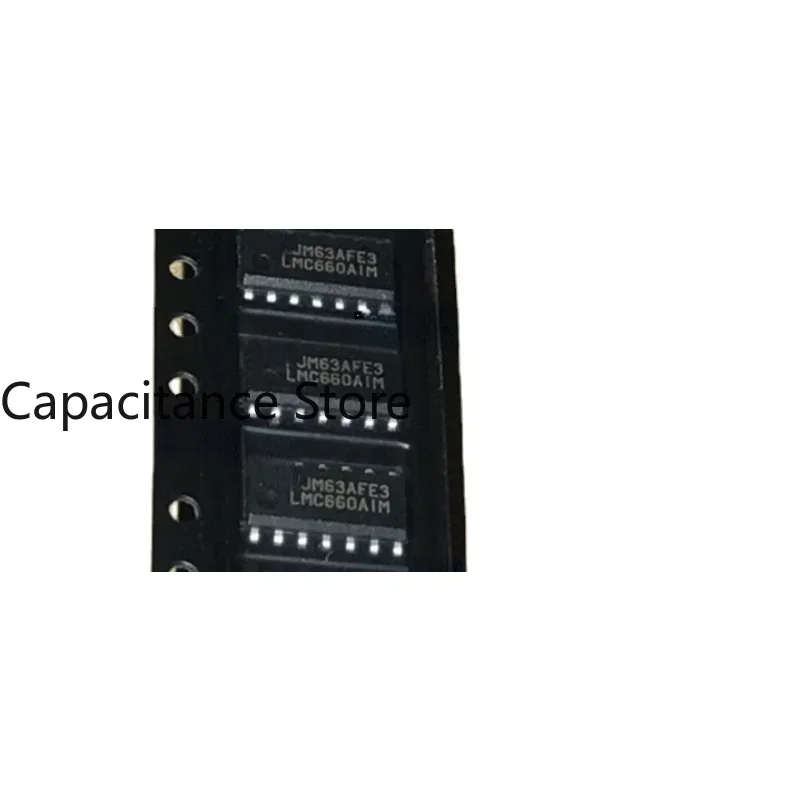 10PCS LMC660 LMC660AIM LMC660CM SOP14-pin Chip Amplificador Operacional Novo Original