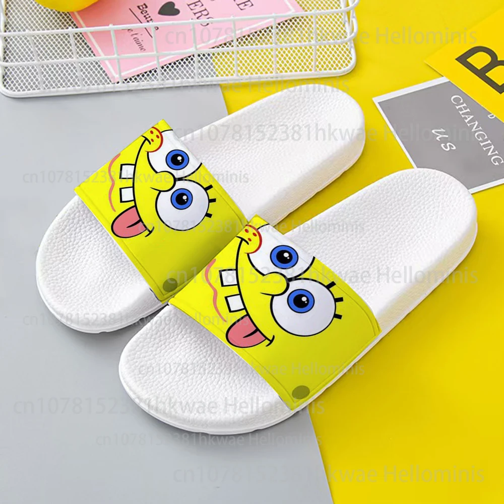 SpongeBob Printing Slippers woman men Summer Anti-Slip Outdoor Casual Light Beach Sandals Household cute boy Students Slippers