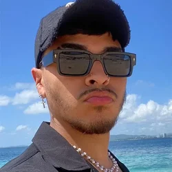 JNPCXI Retro Square Sunglasses Men Vintage Luxury Rivet Designer UV400 Sun Glasses Women Fashion Shades