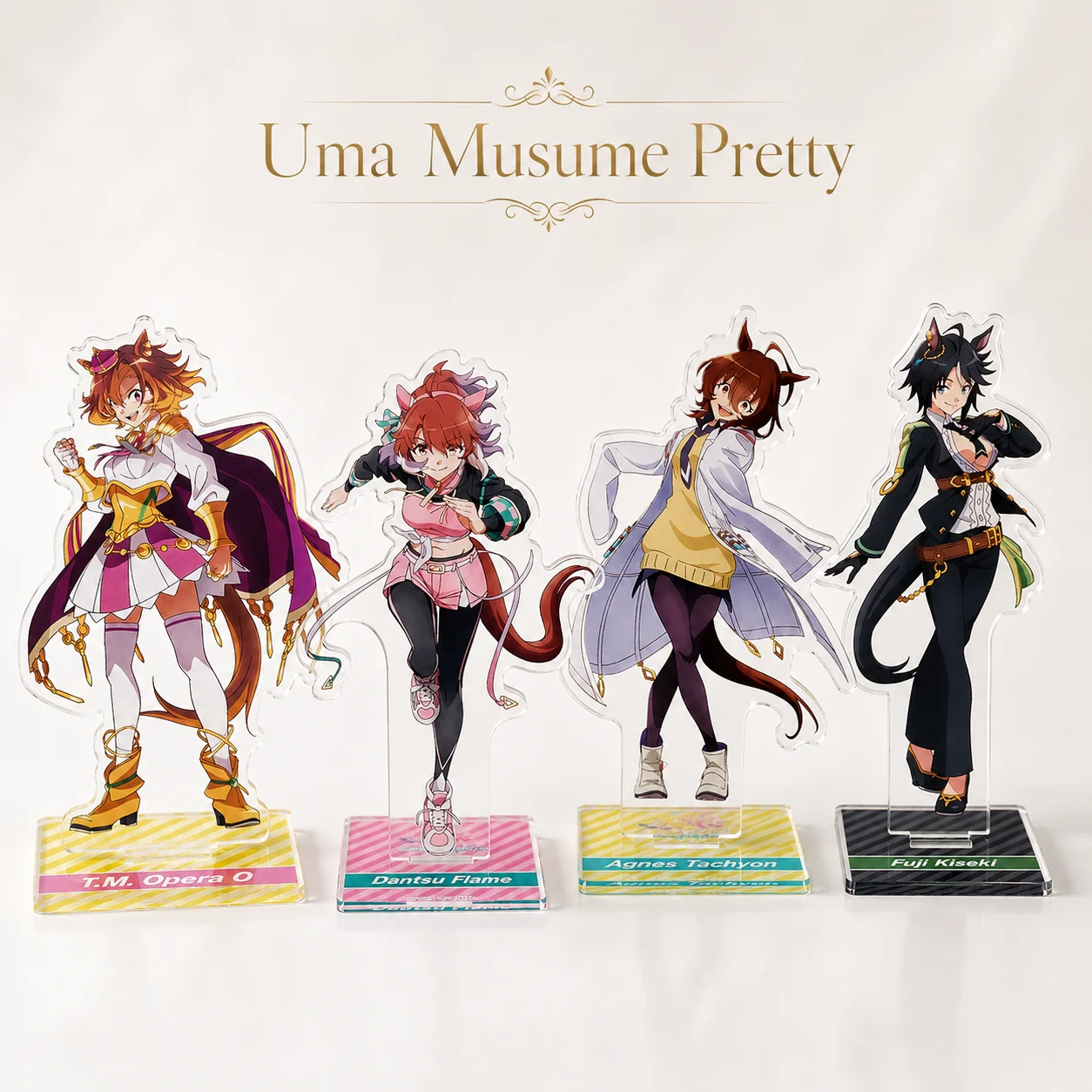 Uma Musume Pretty Derby Acrylic Stand Anime Character Figure Desk Ornament Collection Gift For Fans Accessories Keychain