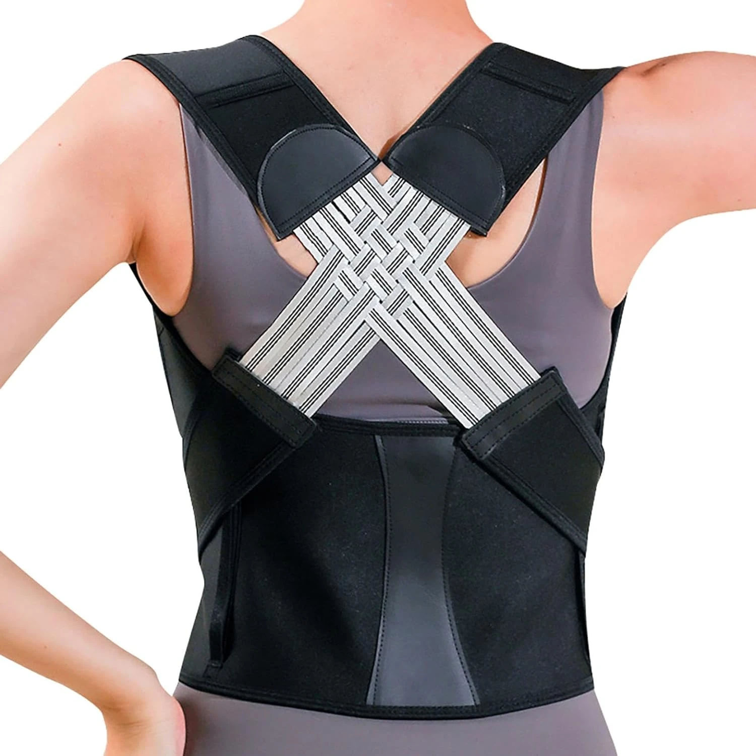 

Adjustable Large Size Posture Corrector for Men and Women - Effective Relief for Upper and Lower Back Pain - Shoulder Straighten