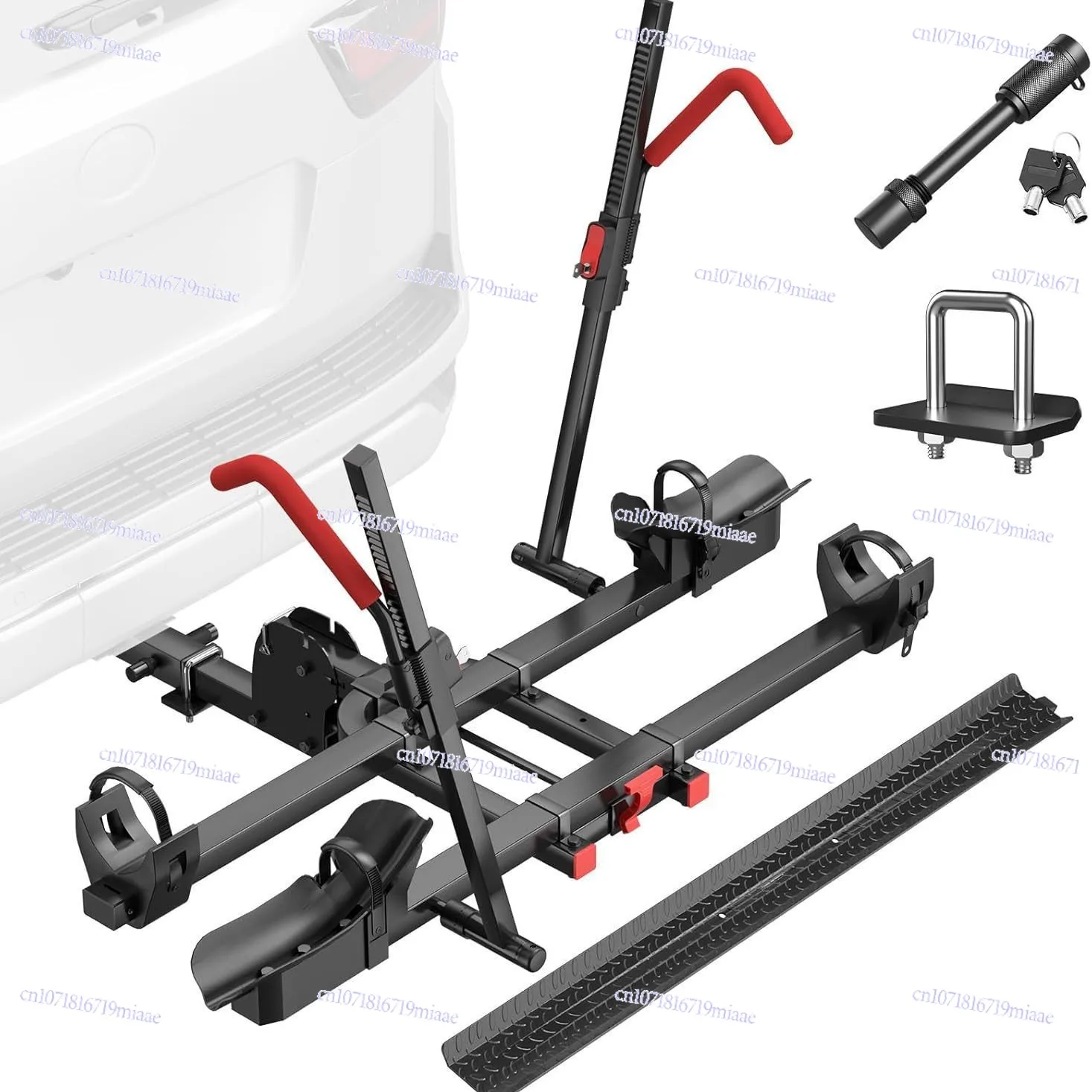 Heavy Duty Motorcycle Trailer Bracket Foldable Vehicle Rack for Off Road Adventure