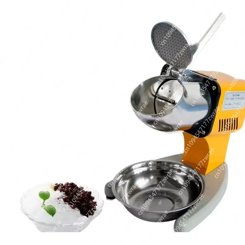 Factory Sale Mini Mechanical Control Electric Shaved Snowflake Crusher Machine Double-Blade Stainless Steel 120kg/h Capacity