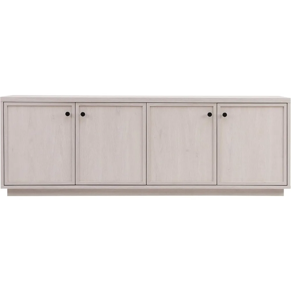 "Henn & Hart ormond Mueble TV rectangular de 70 pulgadas con acabado blanco aliso"