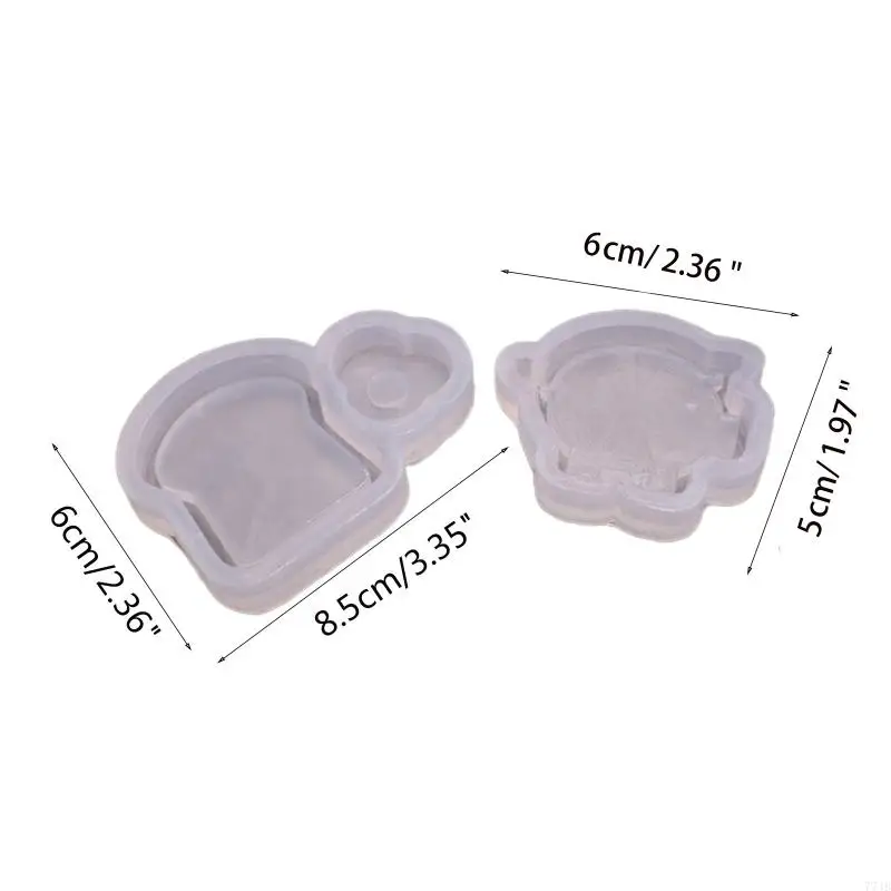 77JB Resin Molds น่ารักแม่พิมพ์ Resin Resin Art Shaker Mold Made Made