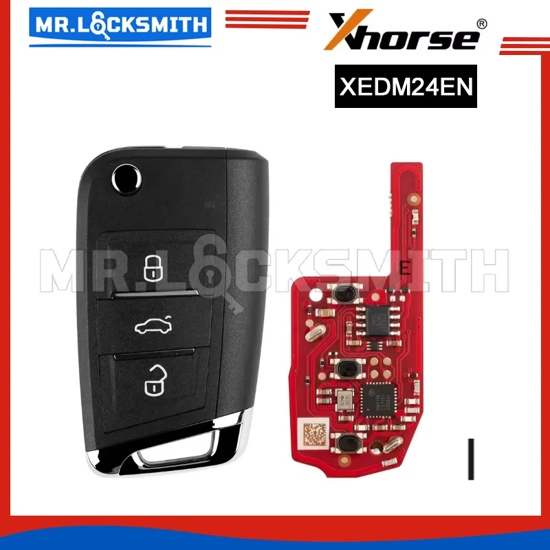Xhorse XEDM24EN Super Remote Key MQB Style 3 Buttons Built-in Super Chip English Version