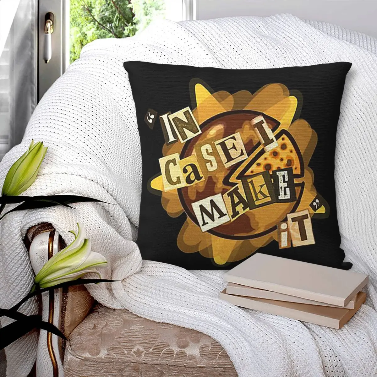 In Case I Make It Square Pillowcase Pillow Cover Polyester Cushion Decor Comfort Throw Pillow for Home Living Room