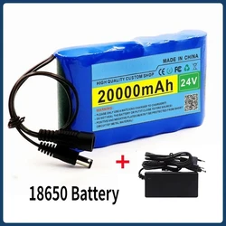 18650 Lithium Battery 24V 6S1P 20000mAh Rechargeable Battery Lithium Battery Pack with BMS+charger Rechargeable Batteries Parts