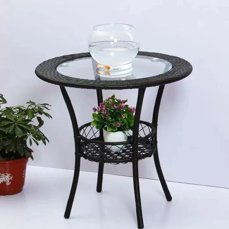 

Restaurant Bedroom Café Tables Homestay Balcony Modern Negotiation Café Tables Round Metal Furniture Стол MH40ZZ