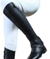 Horse Riding Half Chaps Full Soft Cow Leather Chaps Body Protector Equestrian Equipment Chaps Men Women Saddle Equitacio Haltern