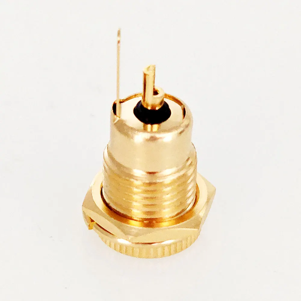 Gold-plated 30V 20A High Current DC Connectors 5.5x2.1mm 5.5*2.5 Power Female Jack Socket Nut Panel Mount DC Adapter Connector