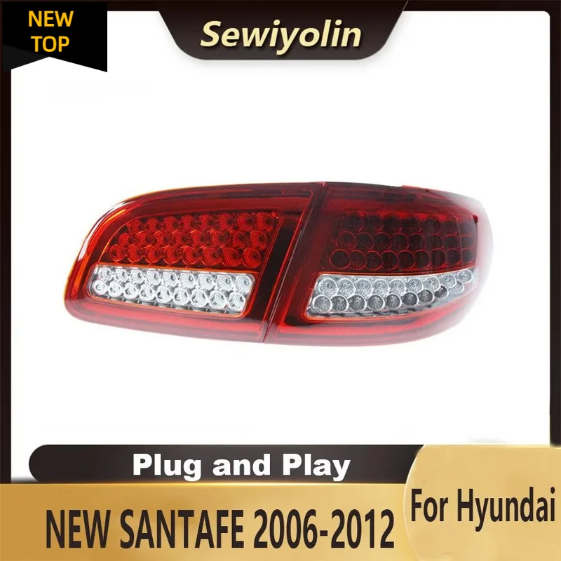 

Для Hyundai NEW SANTAFE 2006-2012 автомобильные аксессуары анимация светодиодный фонарь для прицепа задний фонарь DRL сигнал автомобильный Plug and Play