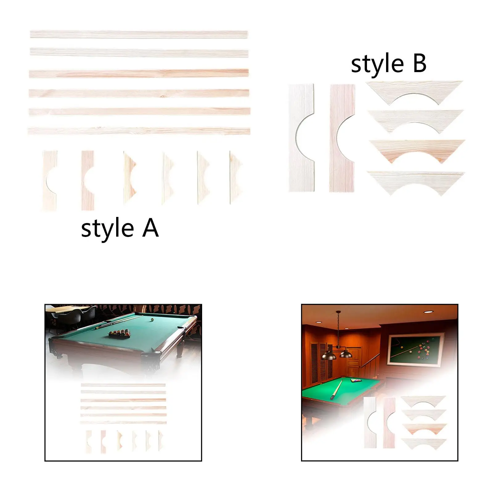 

Деревянный клин для бильярдного стола, аксессуар для бильярдного бассейна, практичный, удобный, простой в установке деревянные шиферные прокладки