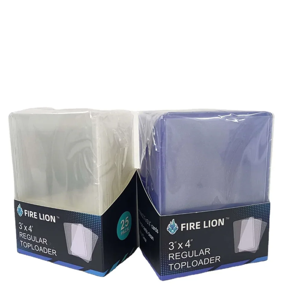 25 قطعة تحميل علوي بطاقة التداول كم 35pt 3 "X 4" حامي البطاقة الرياضية الصلبة الأكمام الصلبة Toploader لبطاقة البيسبول MTGYugioh