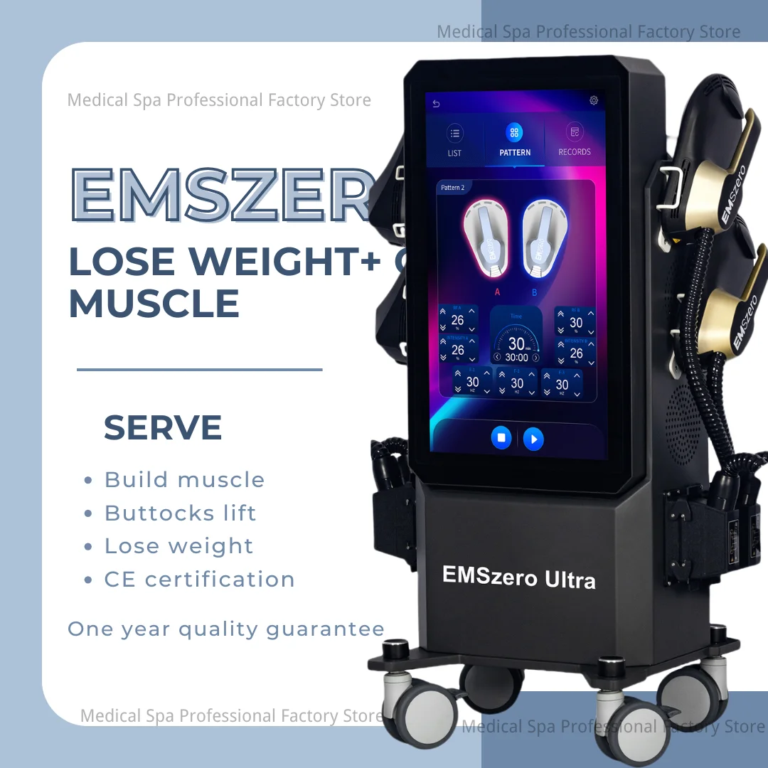 

EMSzero RF EMS Sculpt Machine 6500W NEW Sculpting Electromagnetic Slimming Weight Loss Fat Body Removal Muscle Stimulation Salon