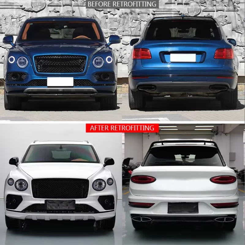 2016-2020 Car Modification Upgrade 2021 Body Kit Front Rear Bumper Engine Hood Fender Tailgate Headlights for