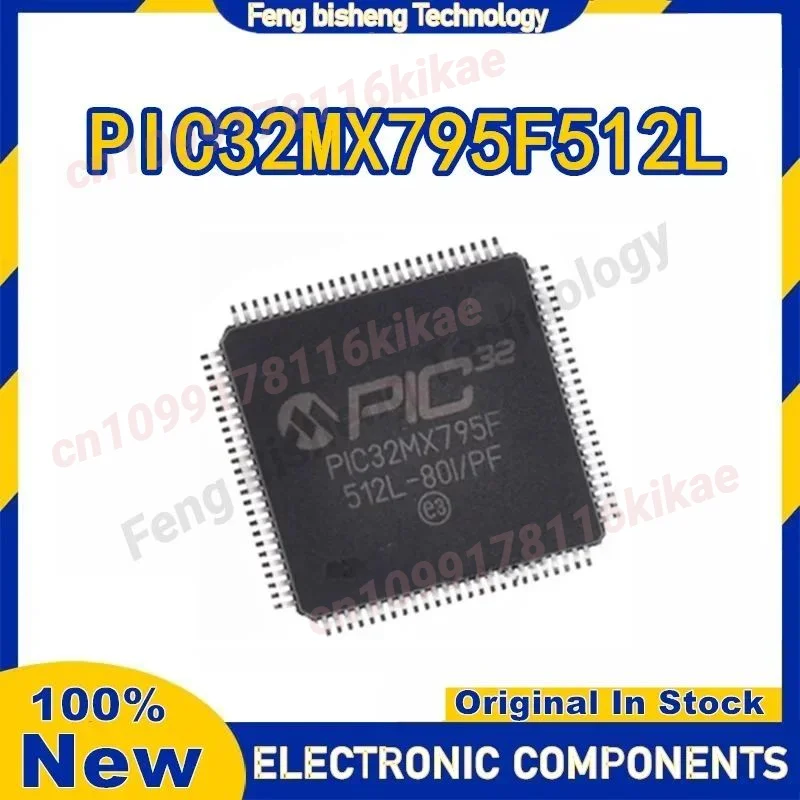 PIC32MX795F512 PIC32MX795F512L PIC32MX795F512L-80I/PF TQFP-100 IC Chip in stock