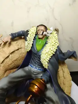 22公分動漫海賊王克洛克達爾坐姿版PVC可動人偶雕像收藏模型兒童玩具玩偶禮物桌面擺件 8 最佳銷售 一件鱷魚 - №4