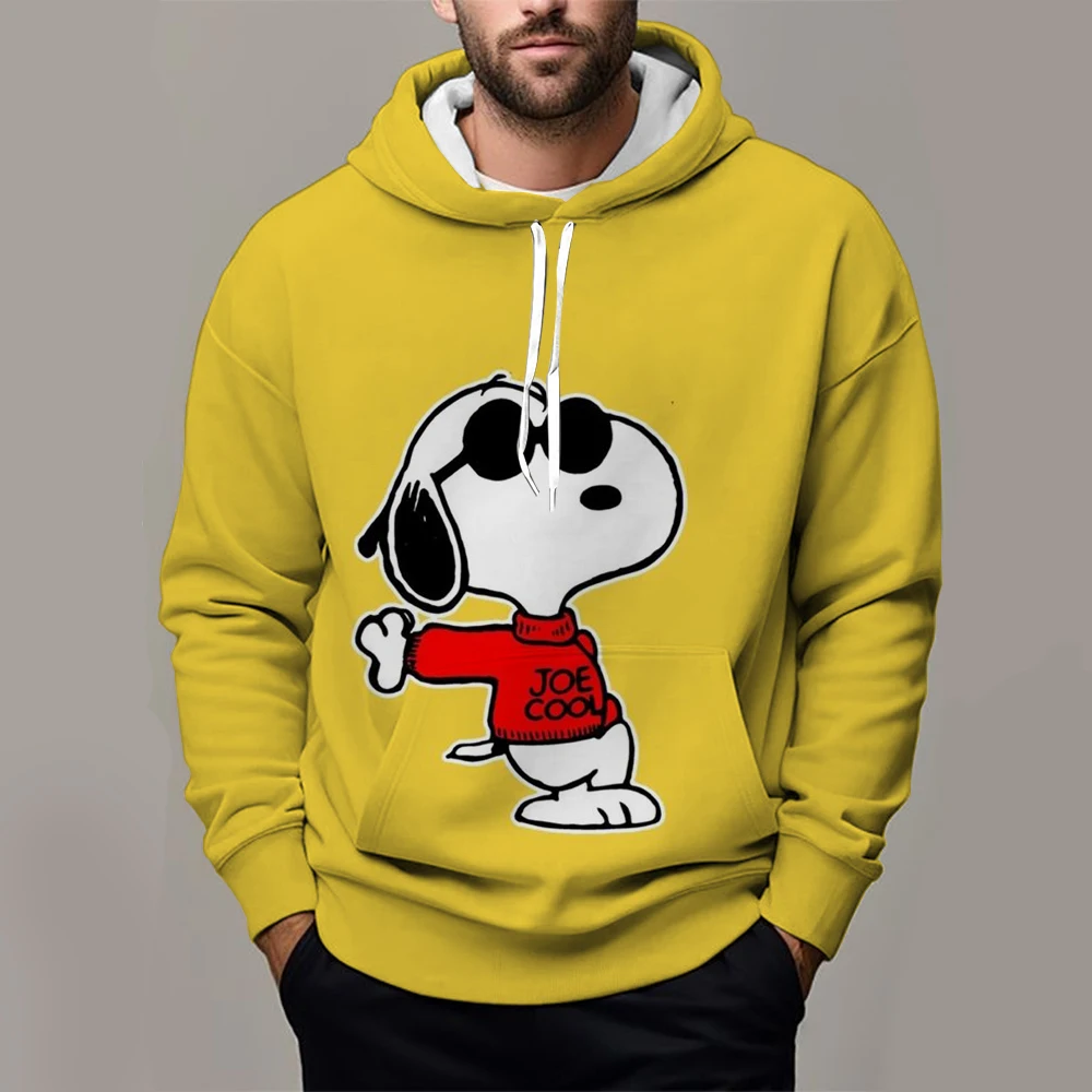 2024 Spring and Autumn New 3D Printing Snoopy Men\'s Hoodie Women\'s Kid Girl Boy Street Leisure Sports Pullover