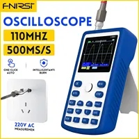 FNIRSI-1C15 Professional Digital Oscilloscope 500MS/s Sampling Rate 110MHz Analog Bandwidth Support Waveform Storage