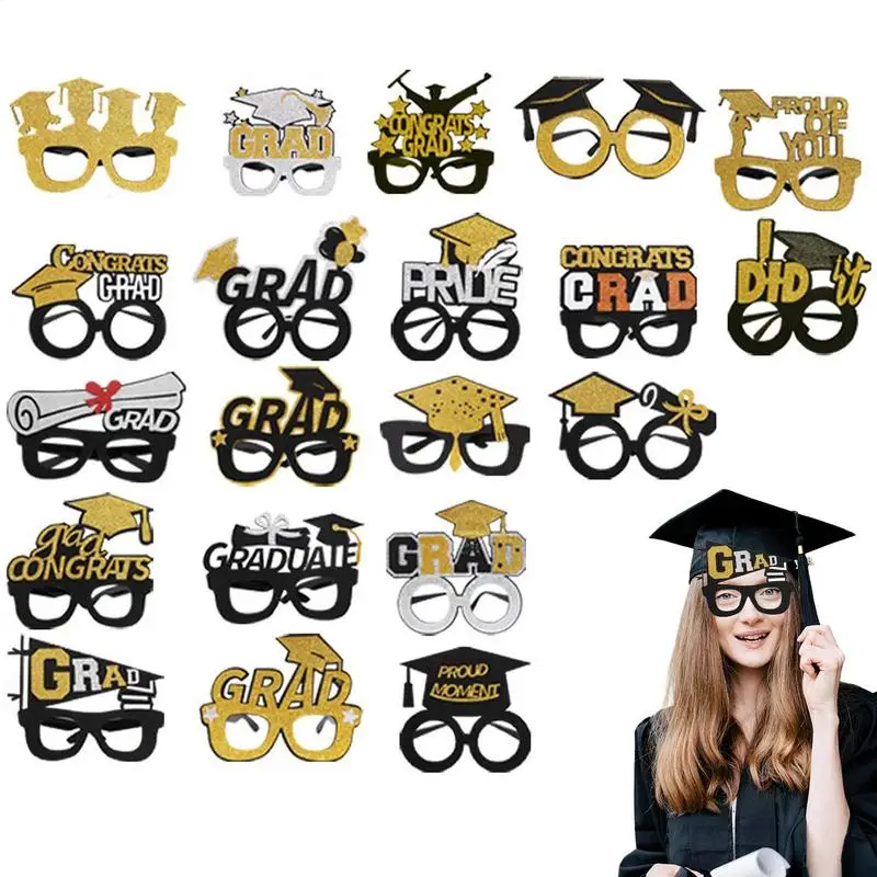 

Prom Glasses Class Of 2025 Prom Photo Booth Props Decorative Grad Eyeglasses Booth Party Favors For Photoshoot Kids & Students