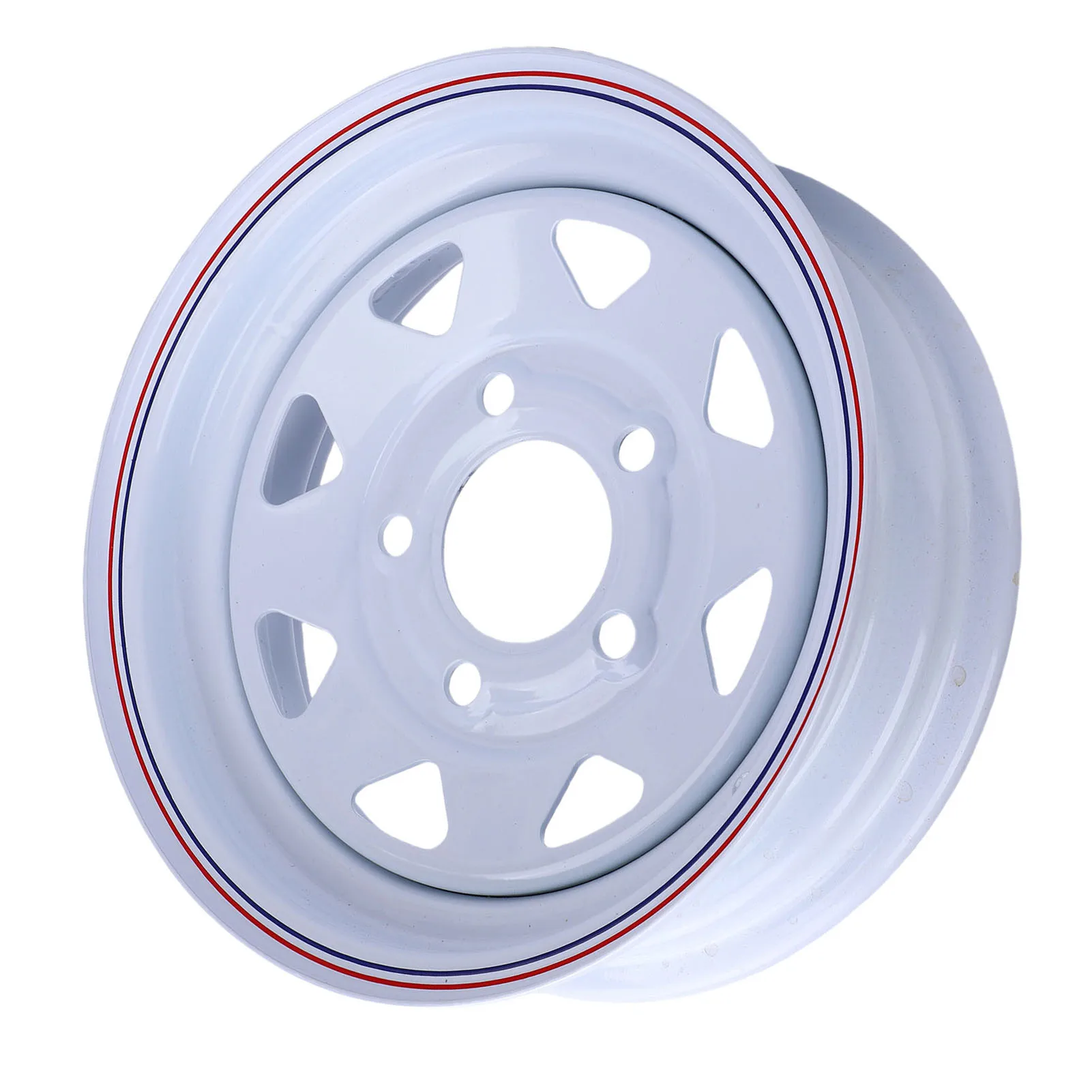 

12inch Trailer Rim 1100 Lbs Load Capacity 12x4 5-114.3 Trailer Wheel Rim Alloy 5 Bolt Holes for Boat Cargo Trailers