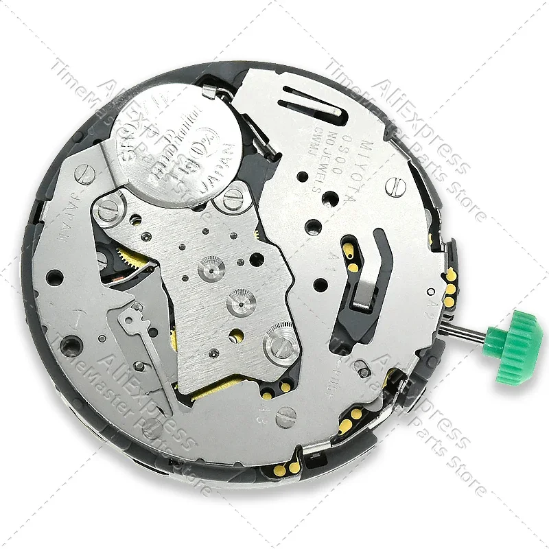 OS00 Movement Miyota 0S00 Movement Watch Movement Cal.0S00 Chrono Hour/Min/Sec Day/Date Chronograph Movement Size: 13 1/2'''