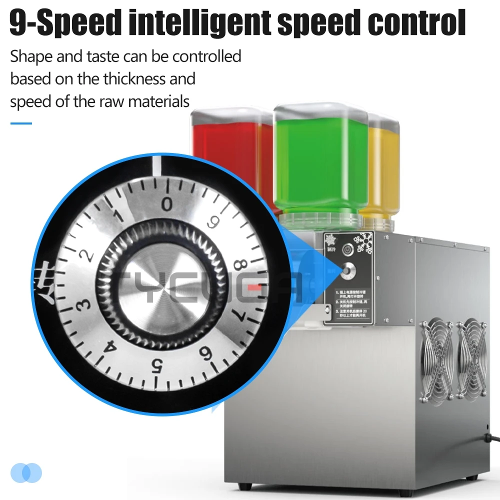 Dispositivo per la rasatura del ghiaccio con fiocco di neve 750W 120KG/24H Macchina per il ghiaccio Macchina per il rasoio da neve Ghiaccio rasato Corea Bingsu Macchina per la rasatura del ghiaccio morbido 110V