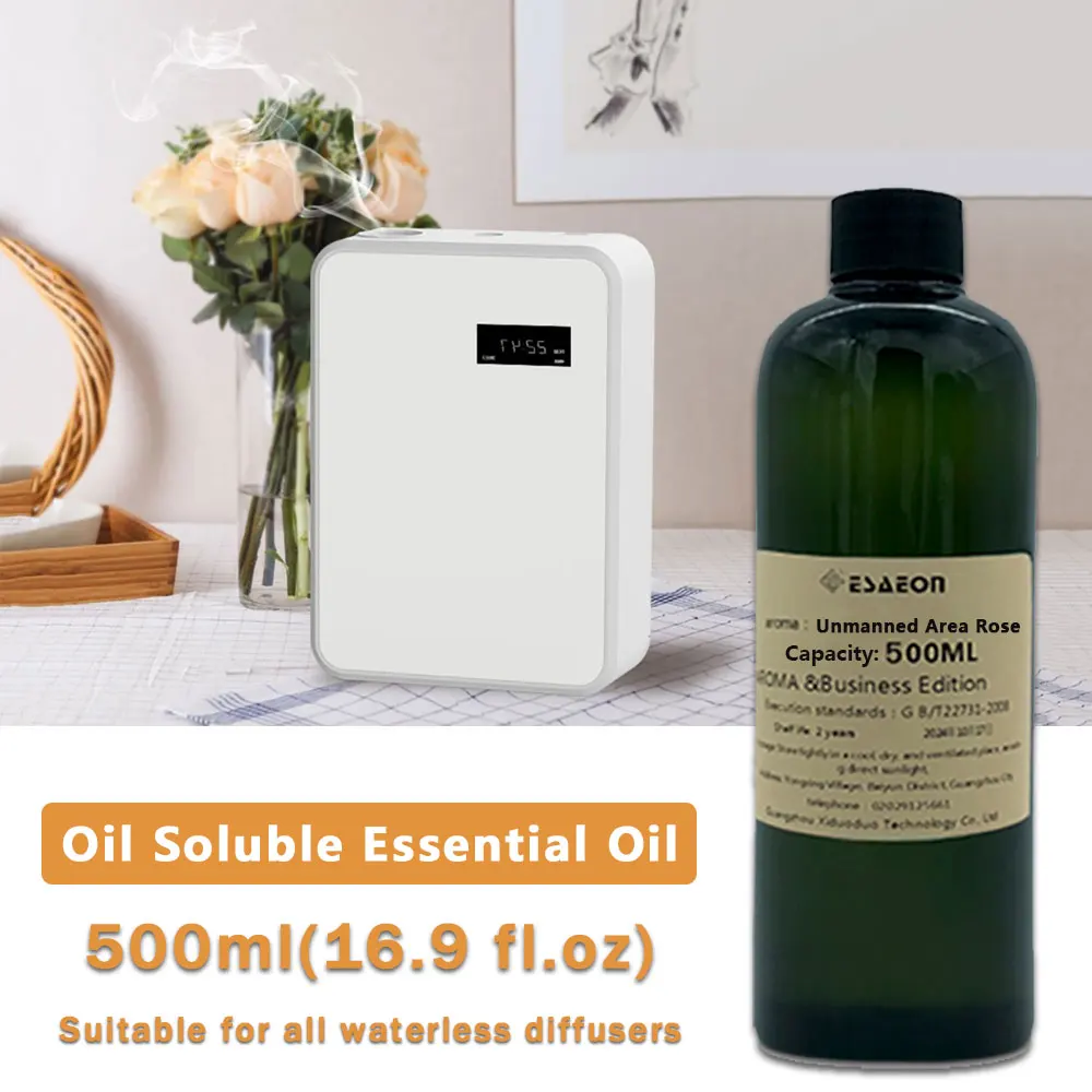 ESAEON 500ml (16.9 fl.oz) Aceite Esencial de Té Blanco Rose/Sheraton/Westin para Áreas sin Agua - Para Todos los Difusores sin Agua, Máquinas de Aromaterapia