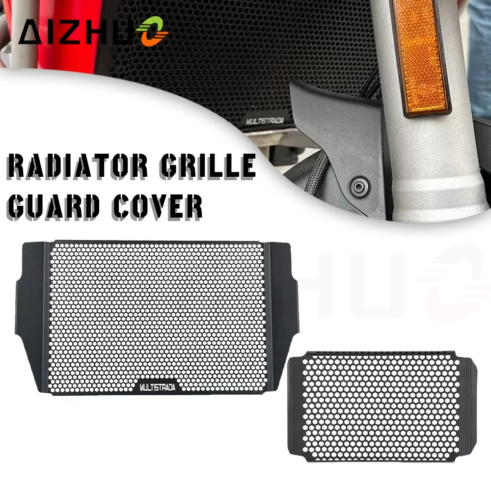 For Ducati Multistrada 1200 S ABS Touring Sport Pikes Peak GT 2010 2011 2012 2013 2014 Radiator Grille Guard Cover Protection