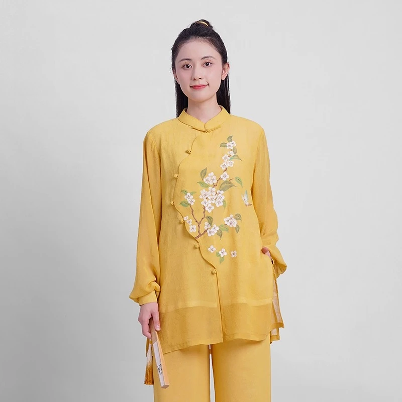Tai Chi Kung Fu Suit Chinese Traditional Martial Arts Uniform for Women and Men Fluid Drape Breathable & Comfortable