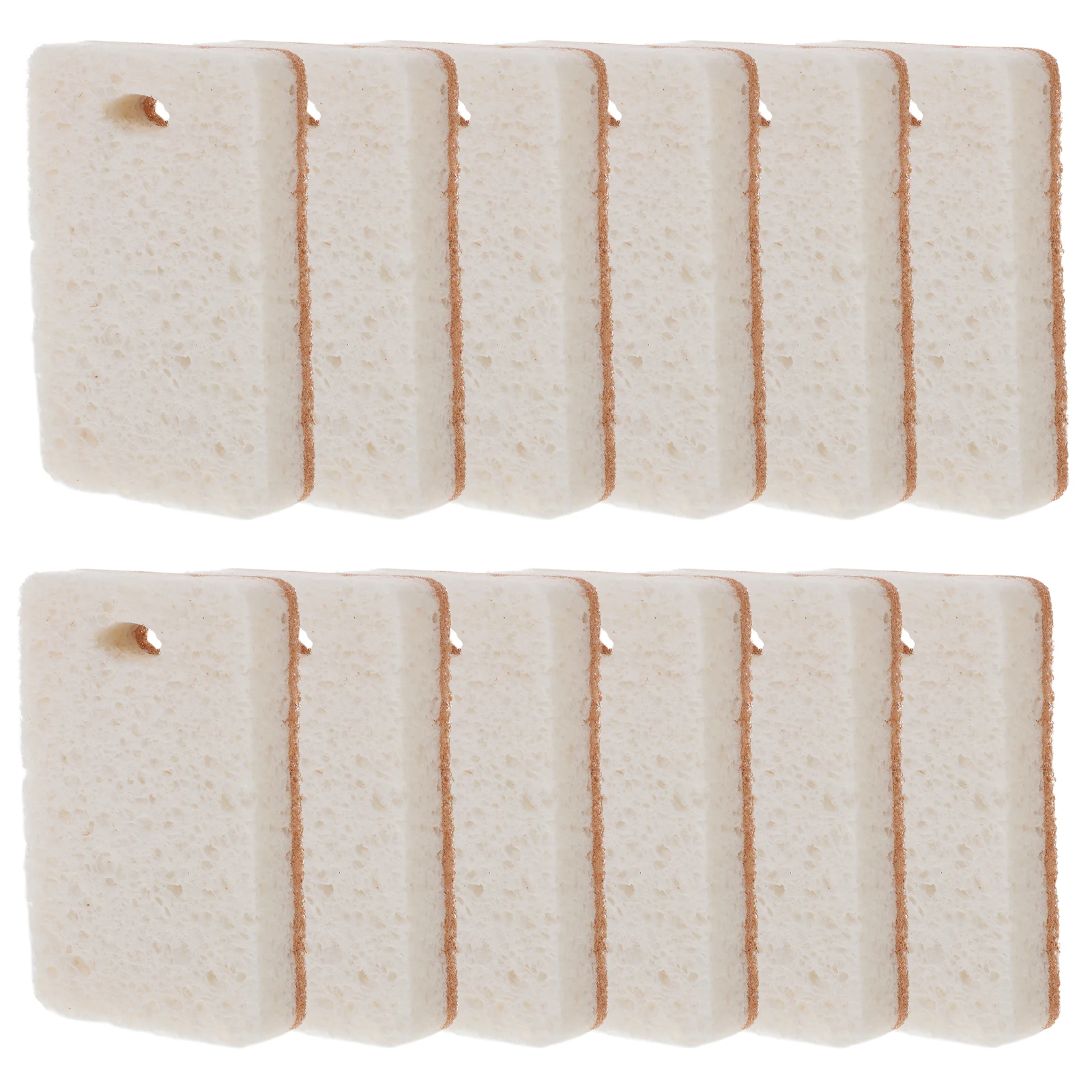 

12pcs Kitchen Scrub Pads Cleaning Sponges Dish Washing Sponge For Pots Pans Sinks Stoves Household Use Reusable Dishwasher
