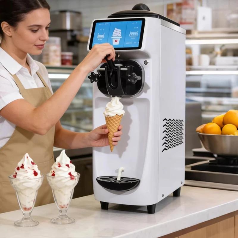 

Commercial Ice Cream Maker Large Batch Capabilities Industrial Ice Cream Maker Maintenance Restaurant Furniture Heladera XY60ICM