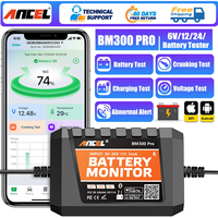 ANCEL BM300 Pro Battery Tester 6V 12V 24V Car Battery Monitor Bluetooth for Car SOH SOC Battery Health Analyzer PK BM200 PRO
