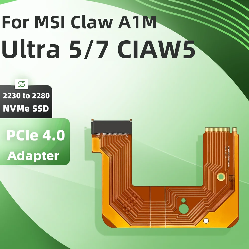 

Адаптер для NVMe SSD MSI Claw A1M Ultra 5/7 CIAW5 2230-2280, карта расширения PCIe 4.0 M.2 для игровых портативных устройств