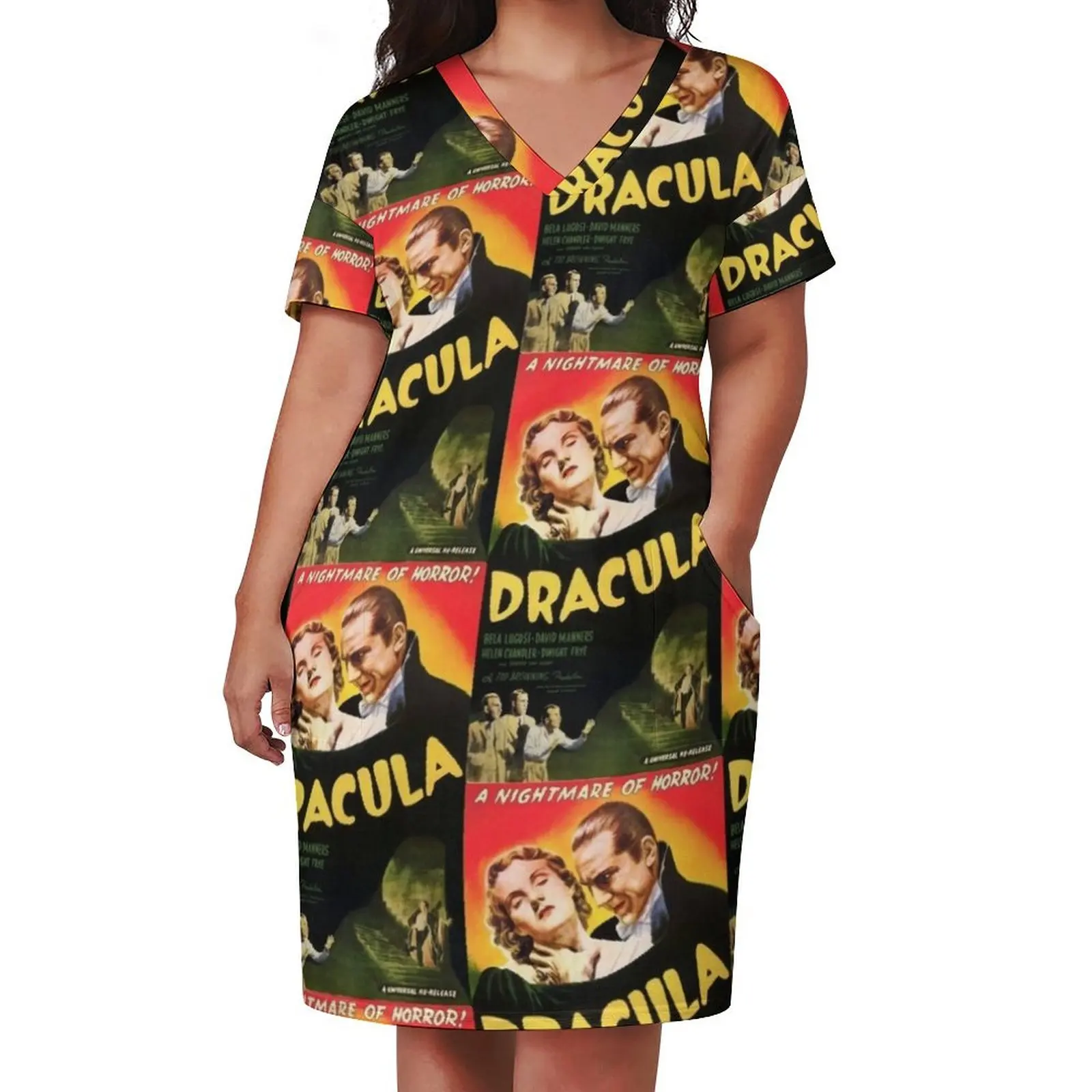 Dracula - Bela Lugosi. Loose Pocket Dress Women's summer skirt clothes for women Female clothing dress for women 2025