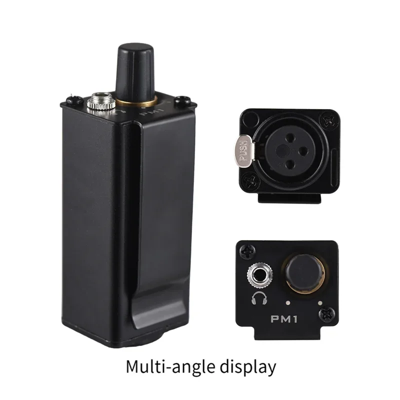PM1 Professional เครื่องขยายเสียงหูฟัง Converter XLR ถึง 3.5 มม.อินเทอร์เฟซเสียงเครื่องขยายเสียง Converter คลิป Mount เครื่องขยายเสียงหูฟัง