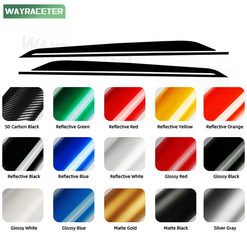 2 قطعة M الأداء ملصق مائي ألياف الكربون الفينيل الباب الجانب المشارب ملصق لسيارات BMW X3 G45 2024 2025 30e 20d M Sport M50 اكسسوارات