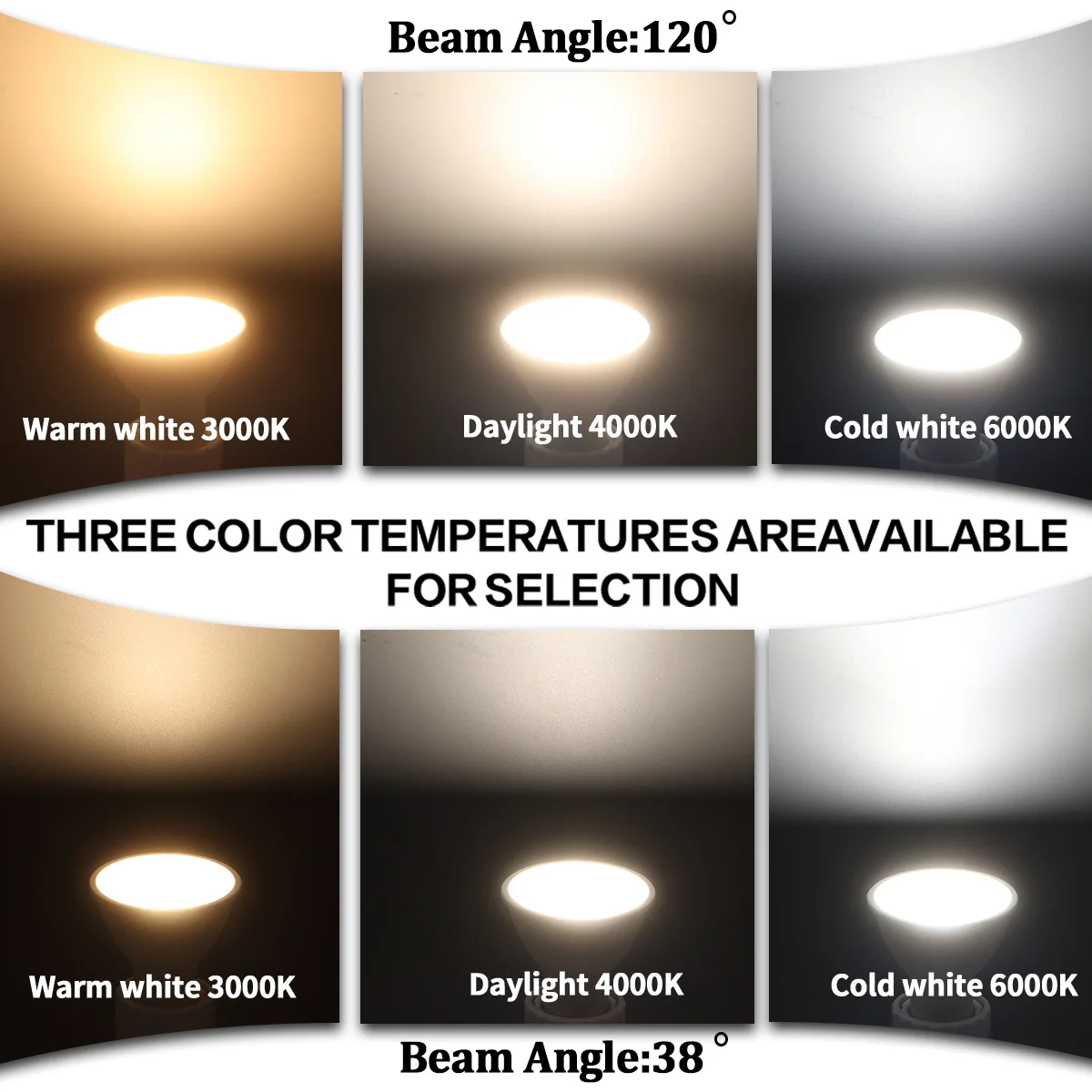 8PCS 38 grad 120 grad GU10 Focos LED Spot Licht 3W-9W AC220V Innen Beleuchtung Hause dekoration Bombillas Led-leuchten für Zimmer