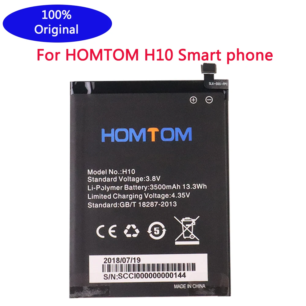 New High Quality 100% Original 3500mAh Battery For HOMTOM H10 Mobile Smart Phone Batteries Batteria