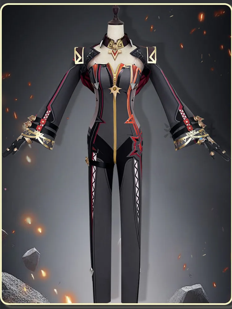 Pyro Archon Mavuika Cosplay Costume pour hommes, uniforme de jeu, Genshin Impact Anime, fête d'Halloween, tenue de jeu, ensemble complet, nouveau, 2024